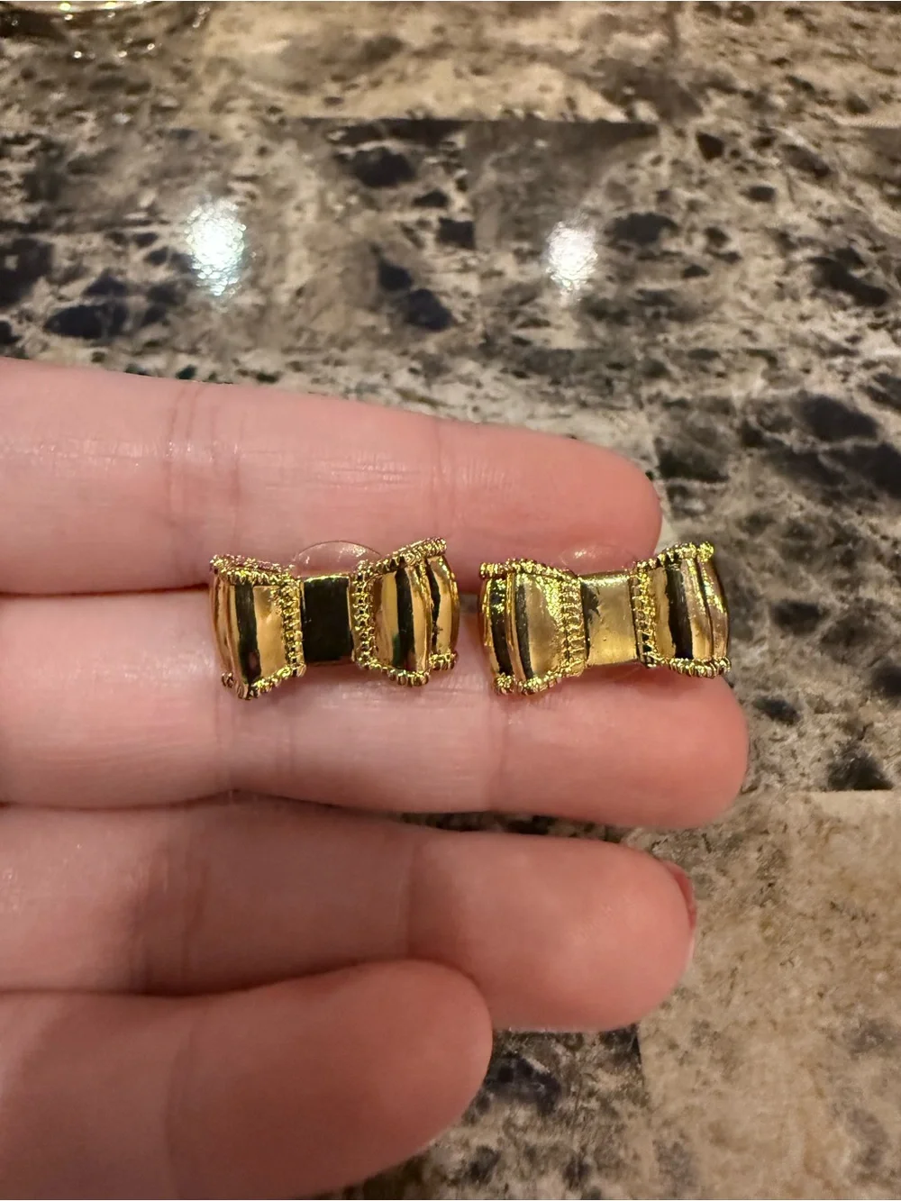 Kate Spade Gold-Tone Bow Stud Earrings